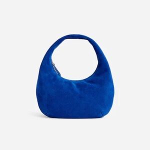 Madewell The Mini Bag in Suede (Saratoga Blue)